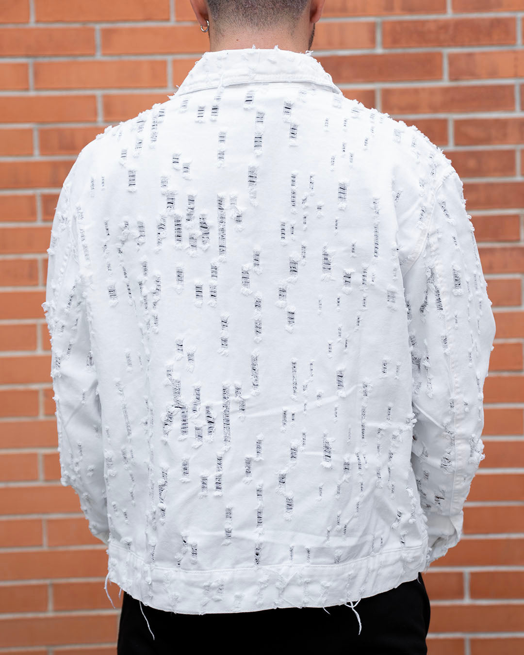 Giacca Denim "Scratch White"