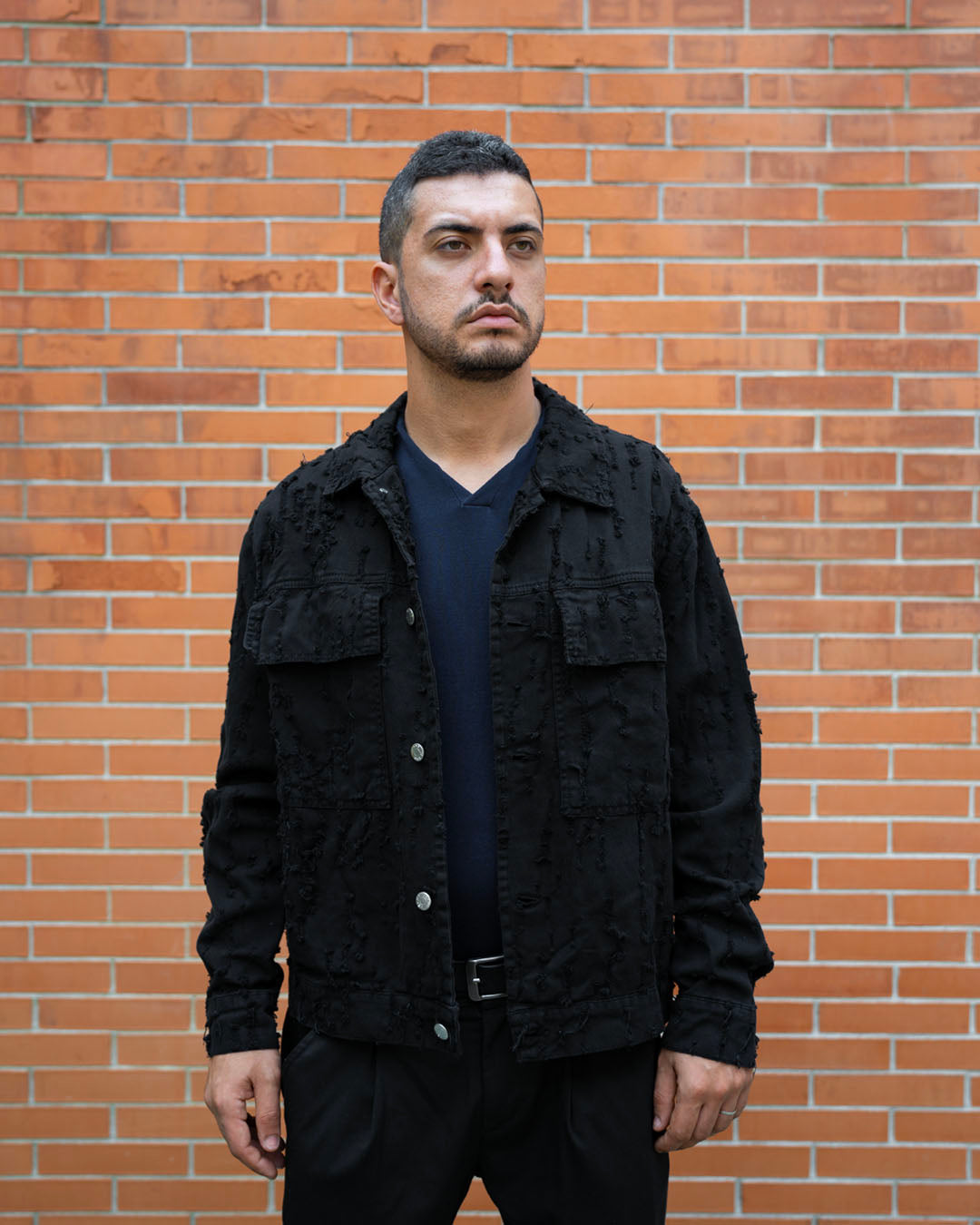Giacca Denim "Scratch Black"