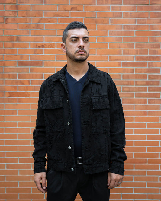 Giacca Denim "Scratch Black"