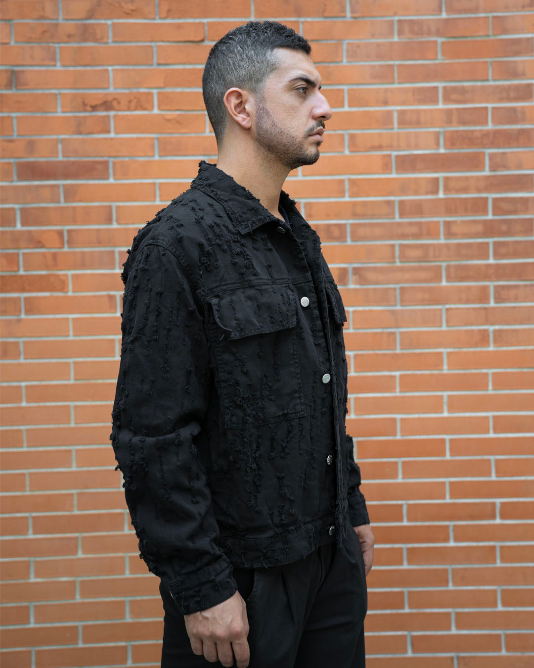 Giacca Denim "Scratch Black"