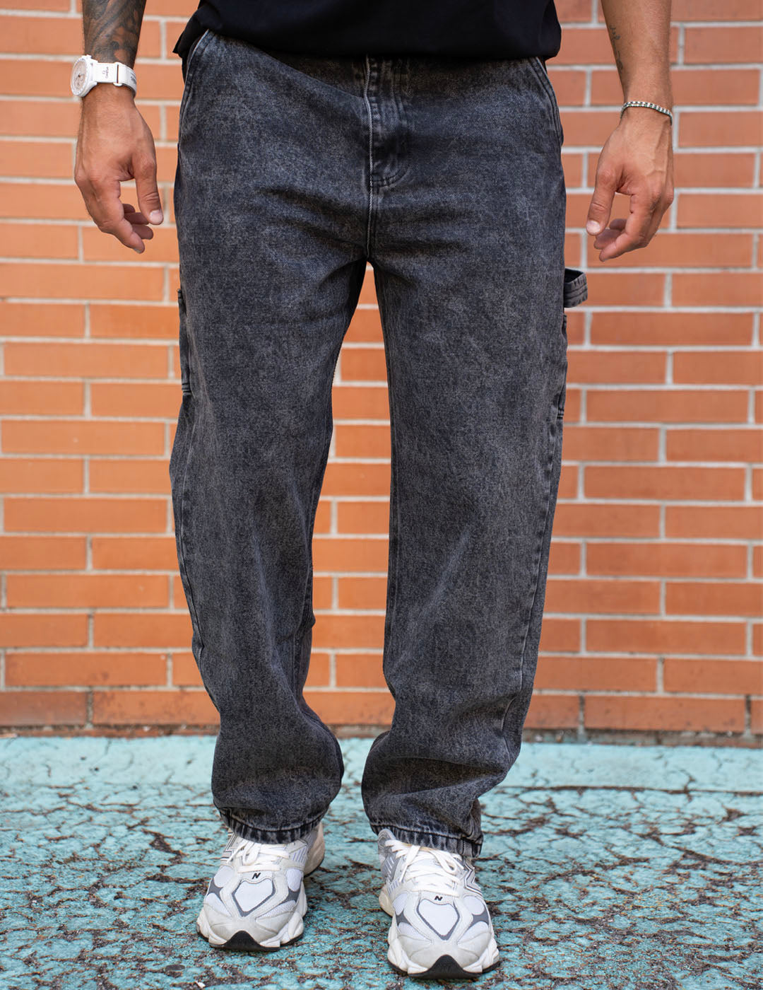 Denim Set Nero Slavato (Jacket + Jeans)