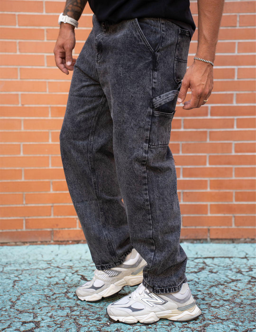 Denim Set Nero Slavato (Jacket + Jeans)